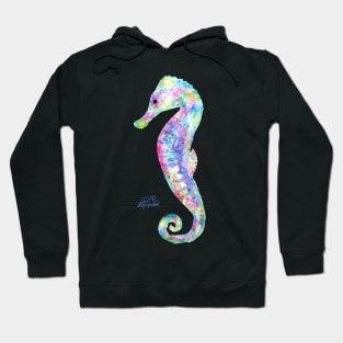 Seahorse watercolor Hoodie